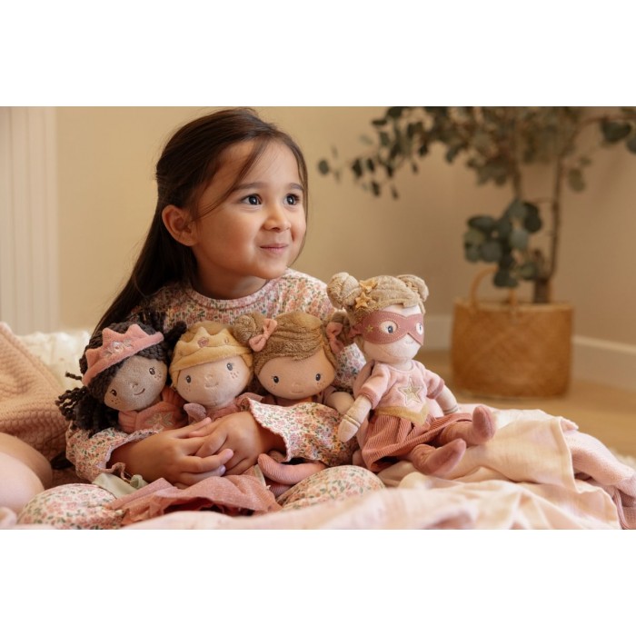 Papusa textila certificata GRS -  Rosa - Little Dutch