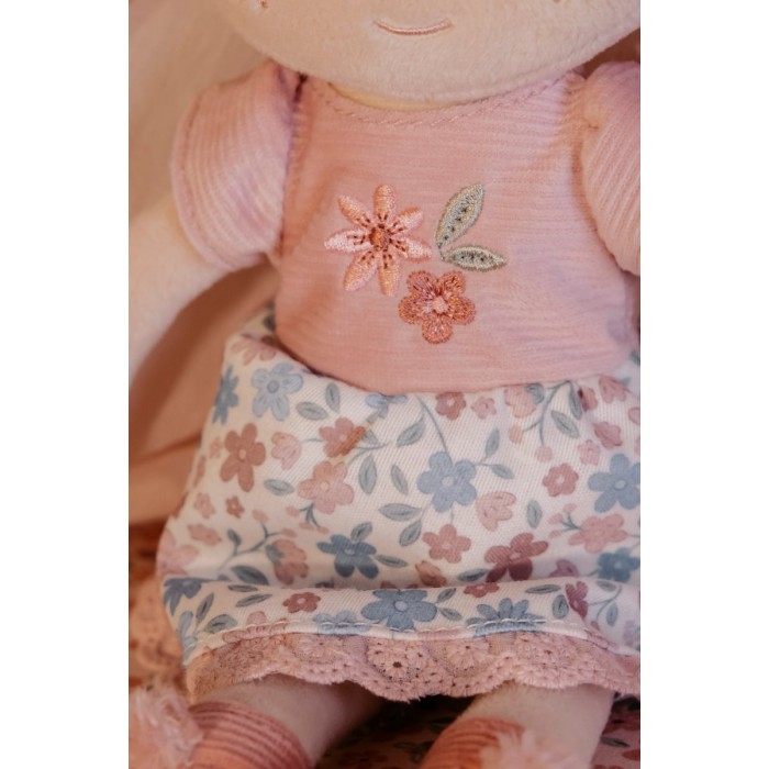 Papusa textila certificata GRS -  Rosa - Little Dutch