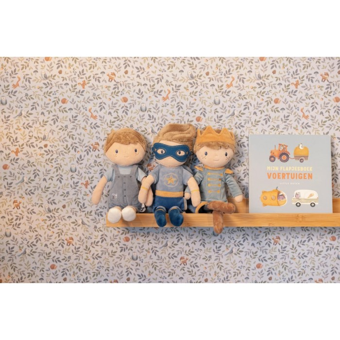Papusa textila certificata GRS - Prince Jim - 35 cm - Little Dutch