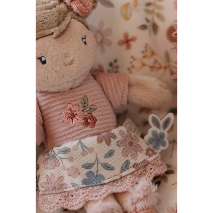 Papusa textila - Mini Rosa - 10 cm - Little Dutch