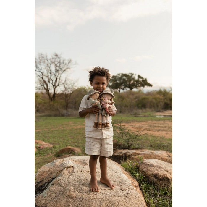 Papusa textila - Safari Friends - Ranger Jim - Little Dutch
