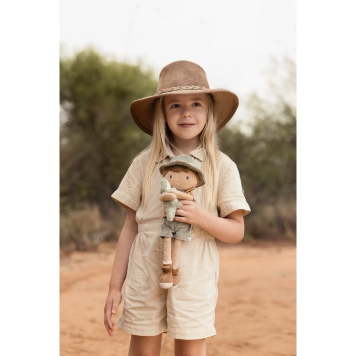 Papusa textila - Safari Friends - Ranger Jim - Little Dutch