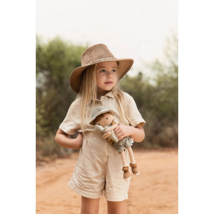 Papusa textila - Safari Friends - Ranger Jim - Little Dutch