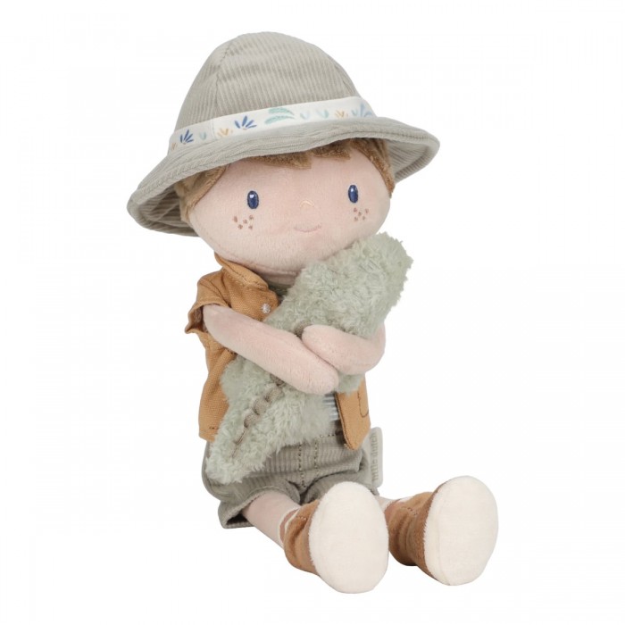 Papusa textila - Safari Friends - Ranger Jim - Little Dutch
