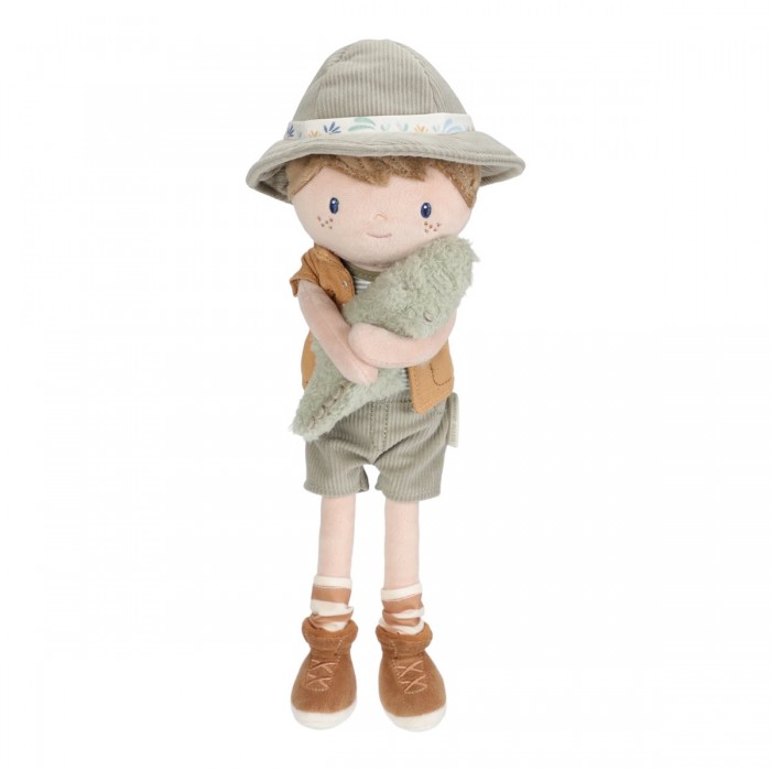 Papusa textila - Safari Friends - Ranger Jim - Little Dutch