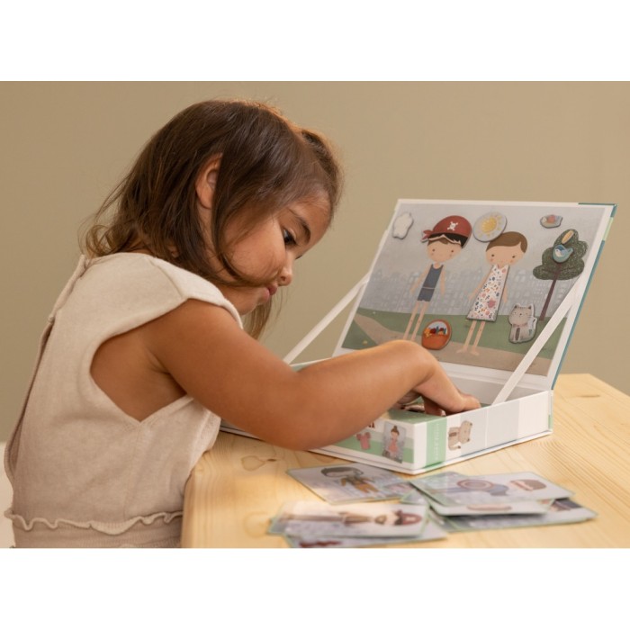 Puzzle magnetic FSC cu Jim si Rosa - Little Dutch