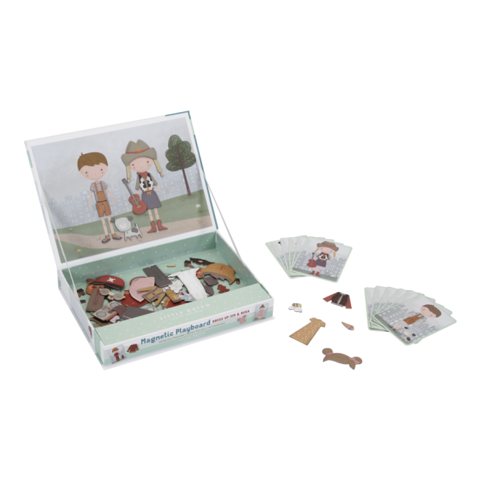 Puzzle magnetic FSC cu Jim si Rosa - Little Dutch