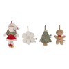 Decoratiune pentru brad - Set 4 bucati - Rosa - Little Dutch