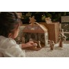 Figurine din lemn FSC in cutie portabila - Scena Nasterii de Craciun - Little Dutch