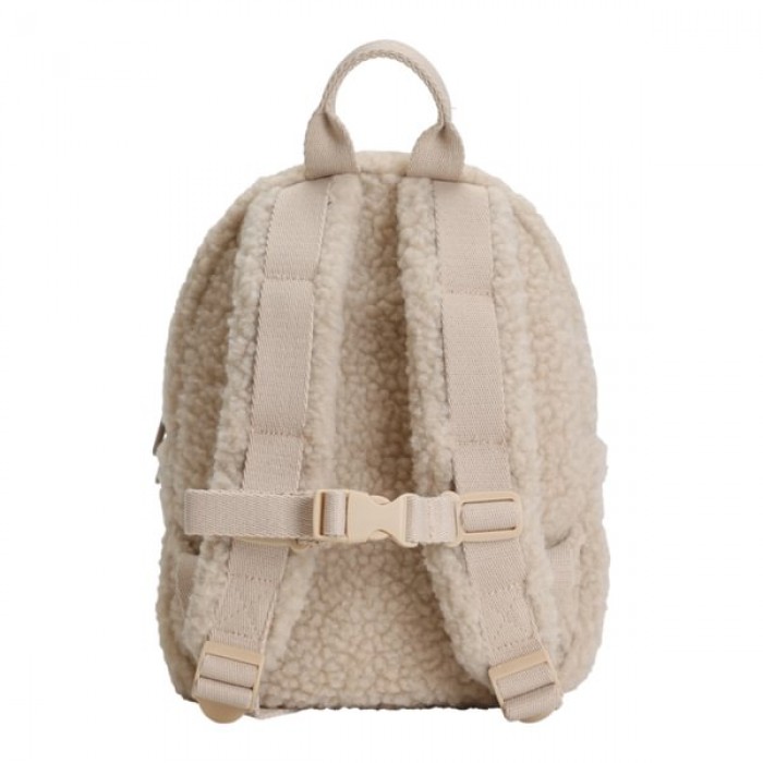 Rucsac pentru copii din material teddy - Sand - Fairy Garden - Little Dutch