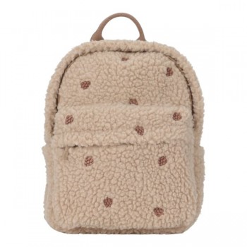 Rucsac pentru copii din material teddy - Taupe - Forest Friends - Little Dutch Rucsac pentru copii din material teddy - Taupe - Forest Friends - Little Dutch