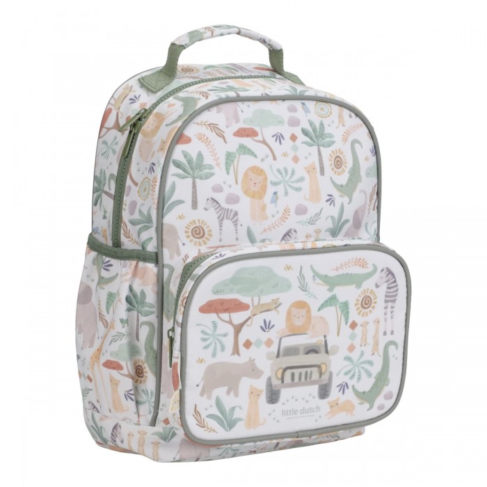 Rucsac pentru copii - Safari Friends - White - Little Dutch