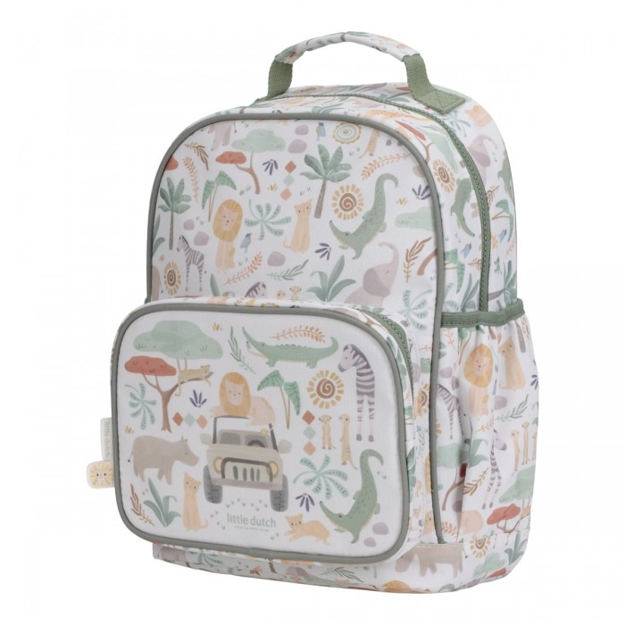 Rucsac pentru copii - Safari Friends - White - Little Dutch