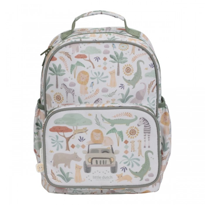 Rucsac pentru copii - Safari Friends - White - Little Dutch