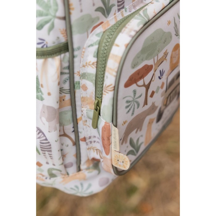 Rucsac pentru copii - Safari Friends - White - Little Dutch