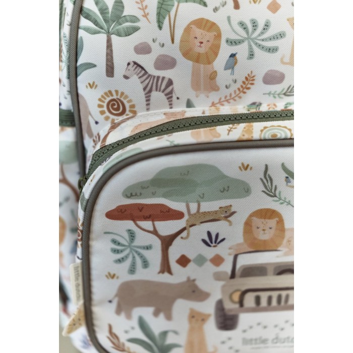 Rucsac pentru copii - Safari Friends - White - Little Dutch