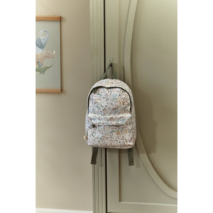 Rucsac pentru copii - Safari Friends - 29 cm - White - Little Dutch