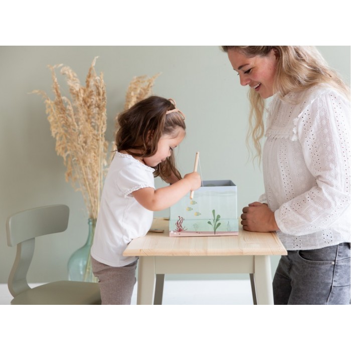 Mobilier pentru camera copilului - Scaun din lemn - Olive - Little Dutch