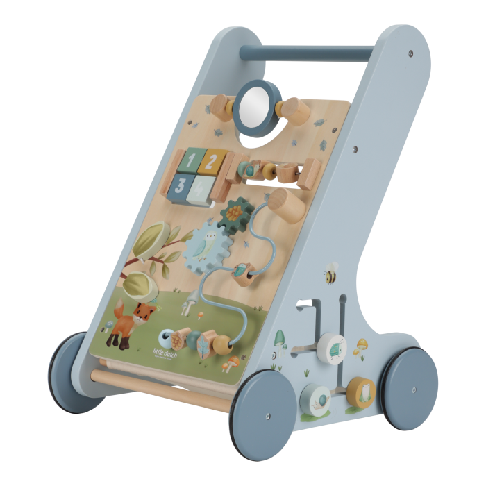 Antemergator/Premergator din lemn FSC cu activitati - Forest Friends - Little Dutch