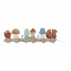 Trenulet din lemn FSC pentru stivuire - Veverita - Forest Friends - Little Dutch