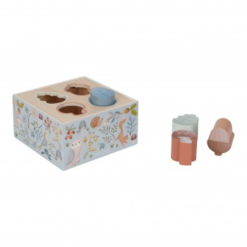 Jucarie din lemn FSC sortator forme - Albastru - Forest Friends - Little Dutch