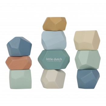 Jucarie din lemn FSC pentru stivuire Pietre - Forest Friends - Little Dutch Jucarie din lemn FSC pentru stivuire Pietre - Forest Friends - Little Dutch