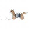 Jucarie din lemn FSC cu roti si snur pentru tras - Vulpe - Forest Friends - Little Dutch