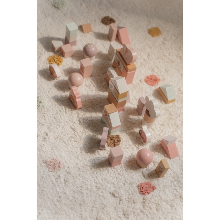 Cuburi de constructie din lemn FSC - Fairy Garden - Little Dutch