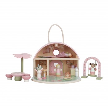 Casuta de papusi portabila din lemn FSC cu zane si mobilier - Fairy Garden - Little Dutch Casuta de papusi portabila din lemn FSC cu zane si mobilier - Fairy Garden - Little Dutch