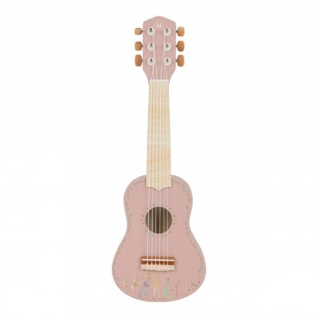 Chitara din lemn FSC - Pink - Safari Friends - Little Dutch