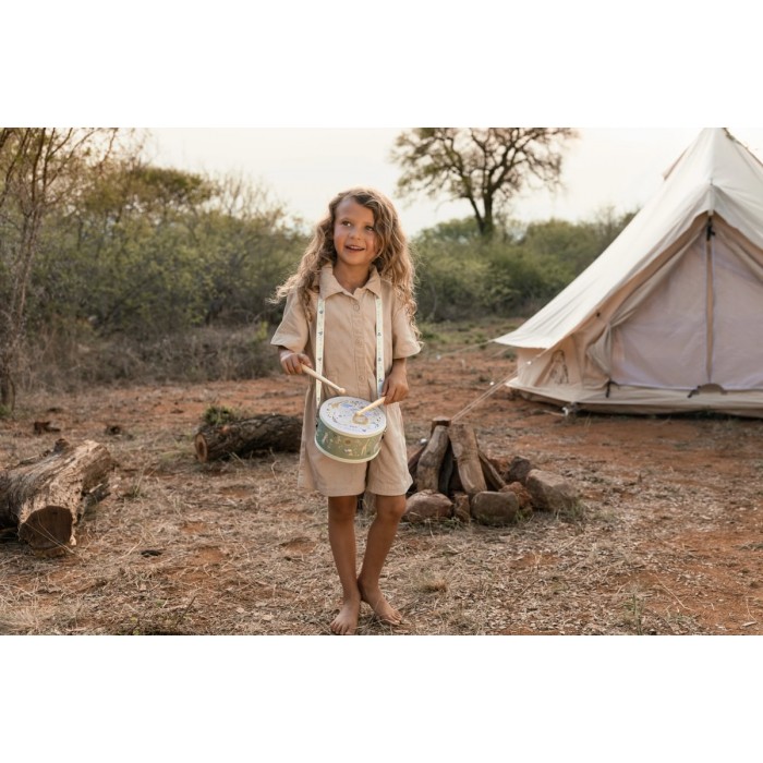 Toba din lemn FSC - Green - Safari Friends - Little Dutch