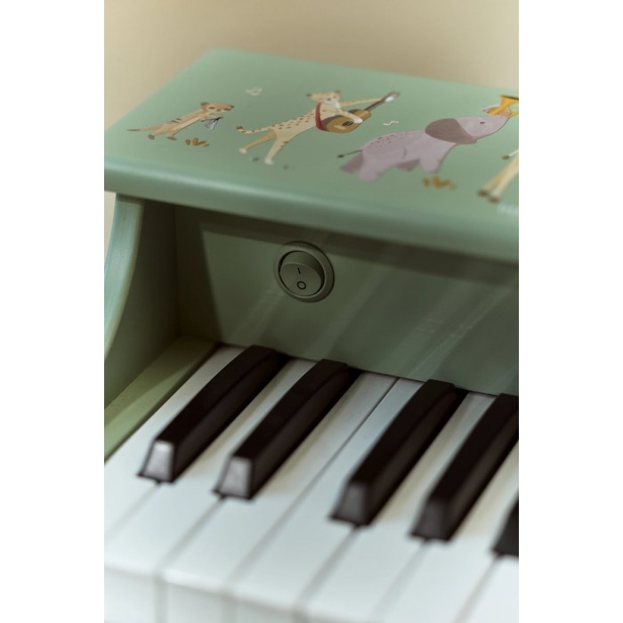 Pianina din lemn FSC - Green - Safari Friends - Little Dutch