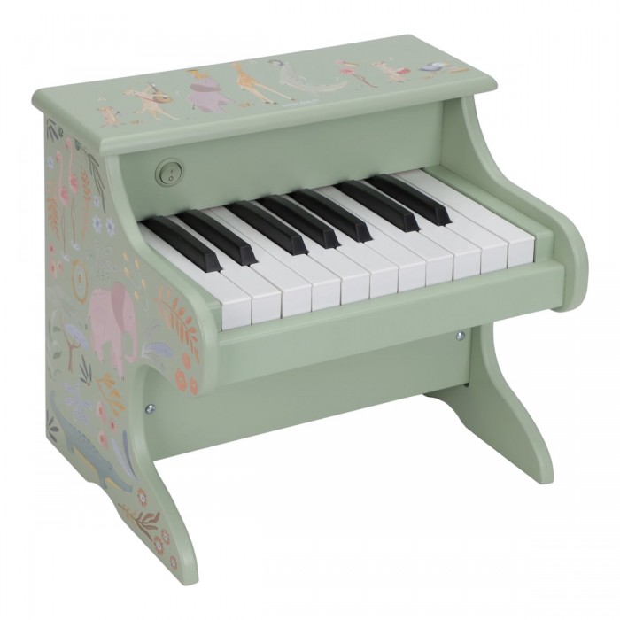 Pianina din lemn FSC - Green - Safari Friends - Little Dutch