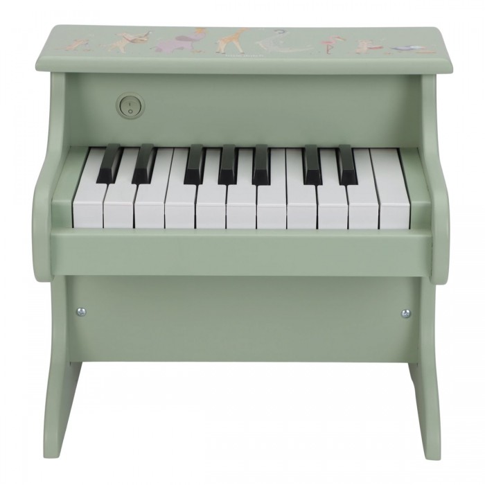 Pianina din lemn FSC - Green - Safari Friends - Little Dutch