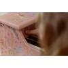 Pianina din lemn FSC - Pink - Safari Friends - Little Dutch