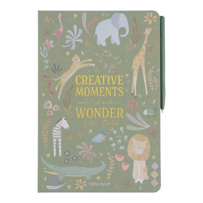 Tableta magica - Safari Friends - Green - Little Dutch