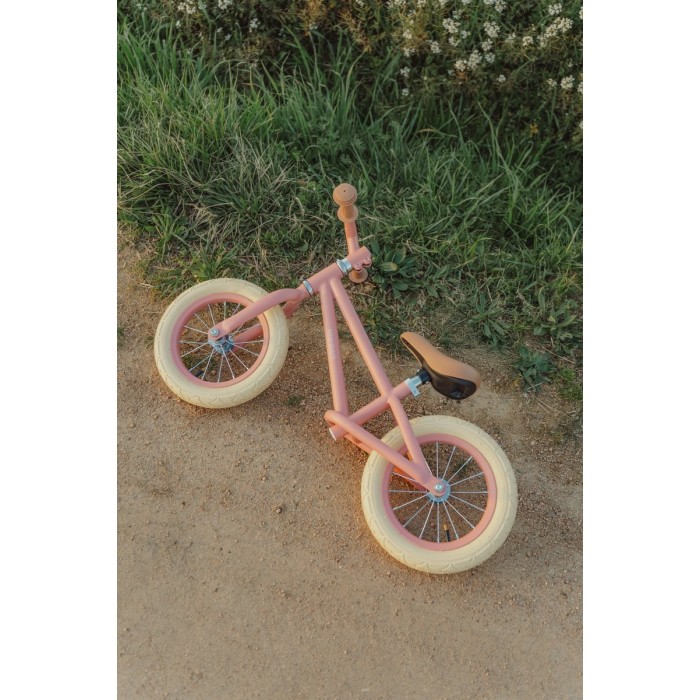 Bicicleta de echilibru fara pedale - Roz - Little Dutch