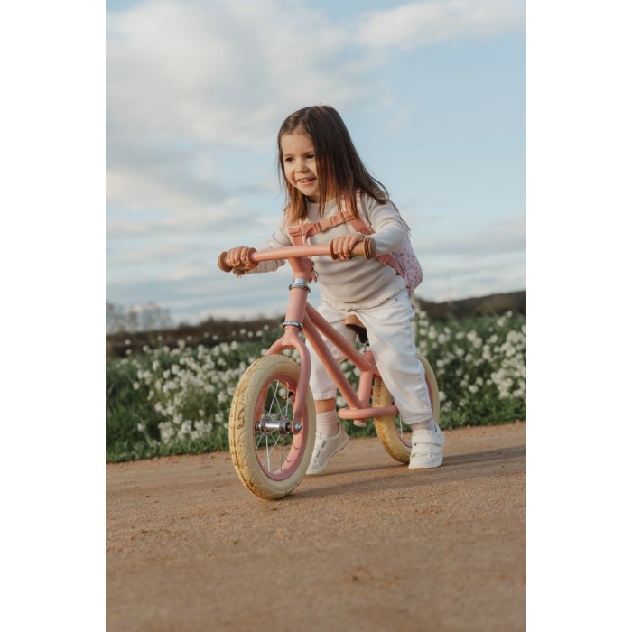 Bicicleta de echilibru fara pedale - Roz - Little Dutch