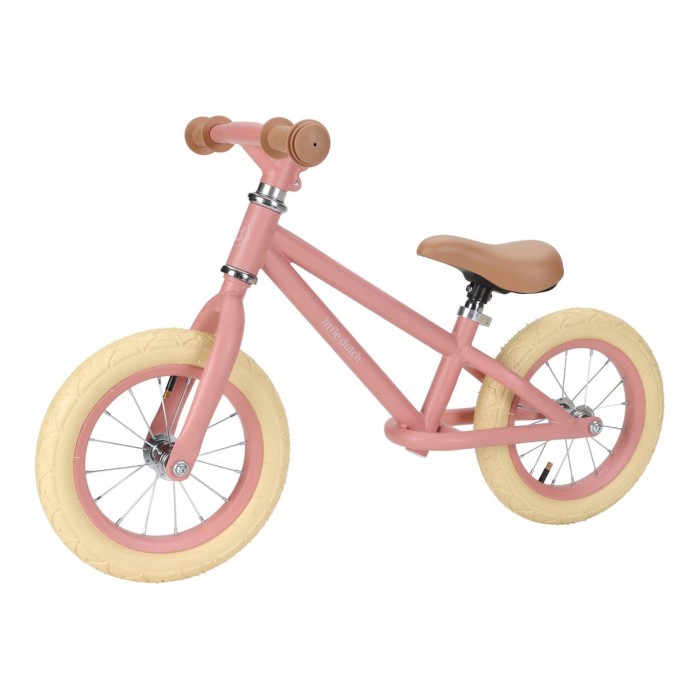 Bicicleta de echilibru fara pedale - Roz - Little Dutch