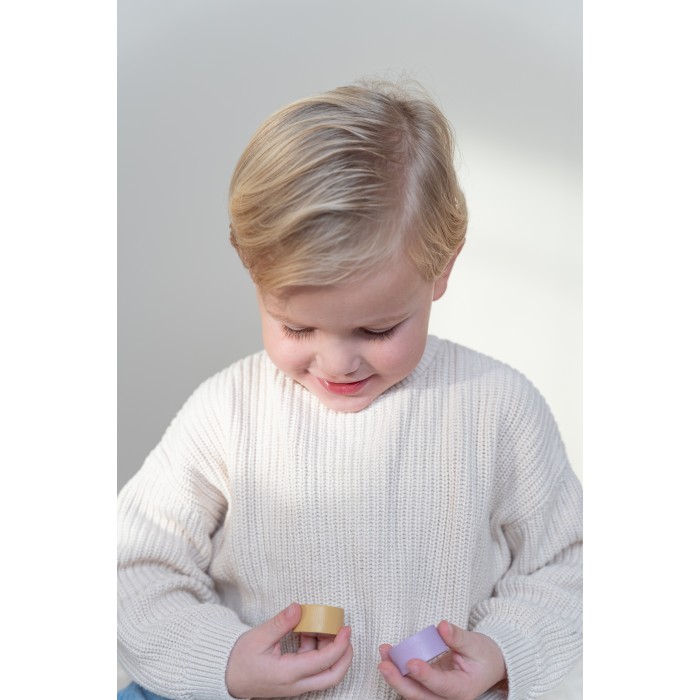 Puzzle 3D din lemn cu ceas - Little Farm - Little Dutch