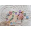Puzzle 3D din lemn cu ceas - Little Farm - Little Dutch
