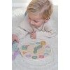 Puzzle 3D din lemn cu ceas - Little Farm - Little Dutch