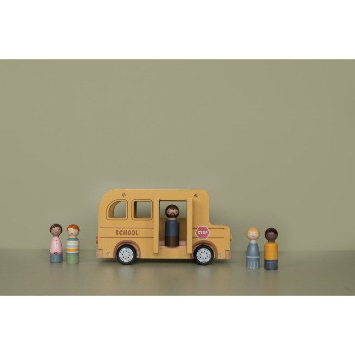 Autobuz scolar din lemn FSC - Little Dutch