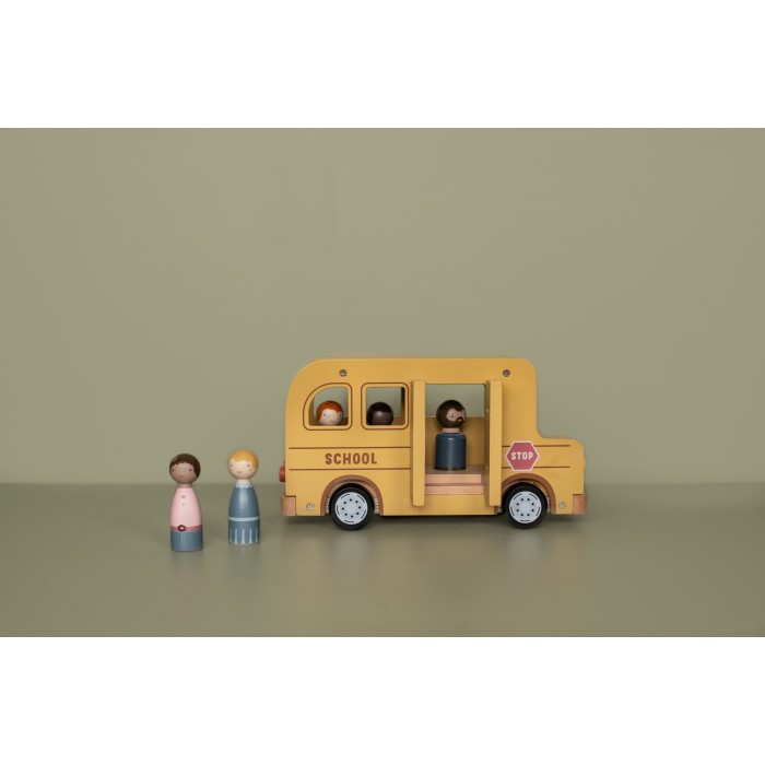 Autobuz scolar din lemn FSC - Little Dutch