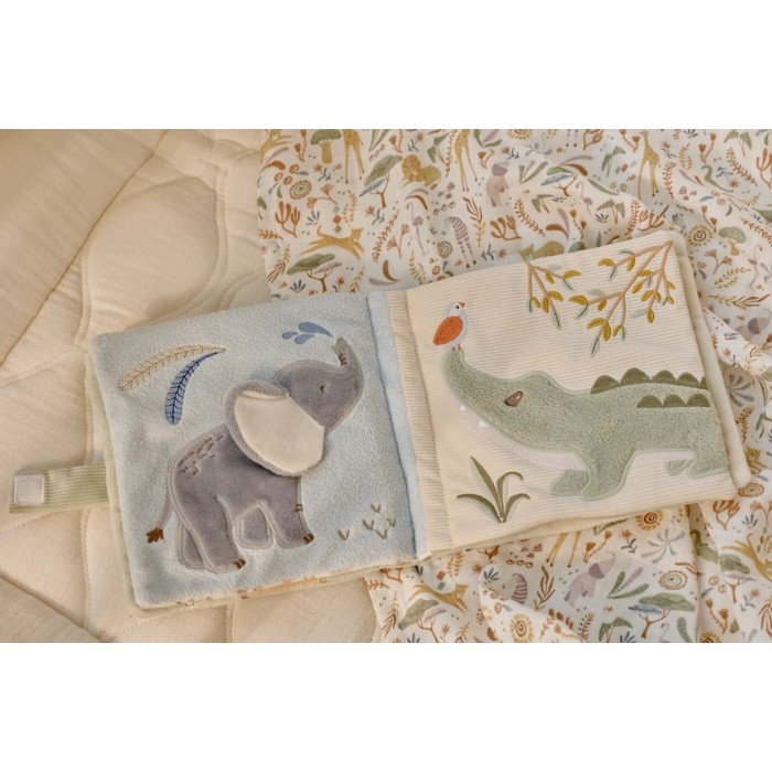Carte senzoriala pentru bebelusi - Safari Friends - Little Dutch