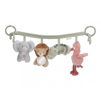 Jucarie senzoriala pentru carucior - Safari Friends - Little Dutch