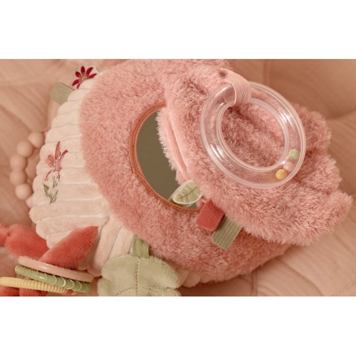 Jucarie senzoriala pentru bebelusi - Flamingo - Safari Friends - Little Dutch