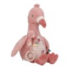 Jucarie senzoriala pentru bebelusi - Flamingo - Safari Friends - Little Dutch