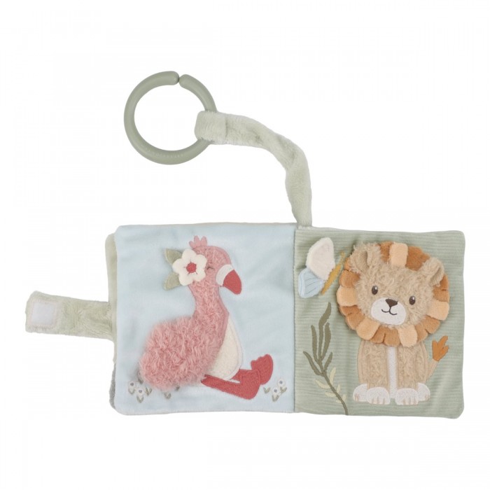 Carticica senzoriala moale - Safari Friends - Little Dutch