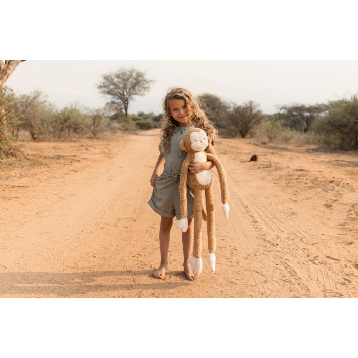 Jucarie din plus XL - Maimuta - Safari Friends - Little Dutch